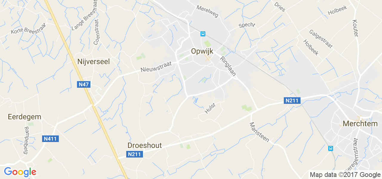 map de la ville de Opwijk