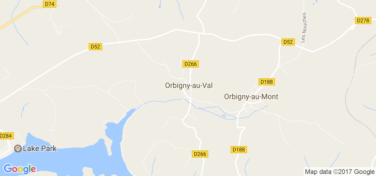 map de la ville de Orbigny-au-Val