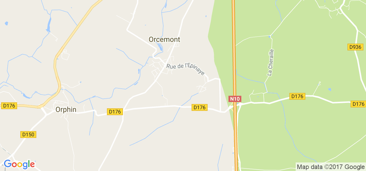 map de la ville de Orcemont