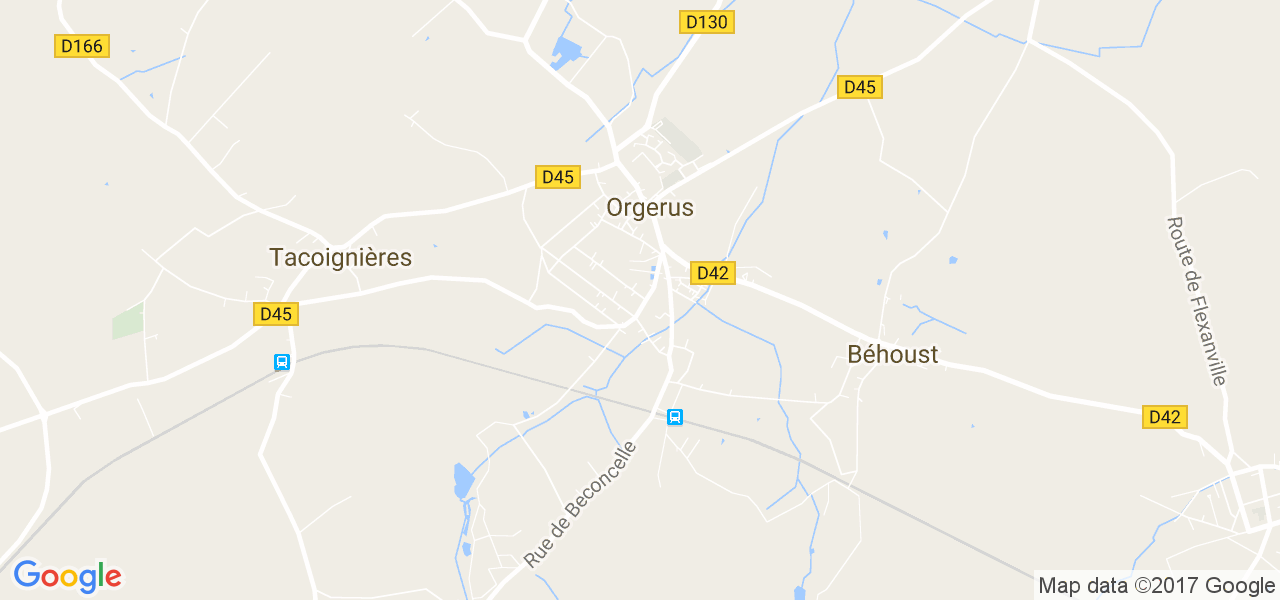 map de la ville de Orgerus