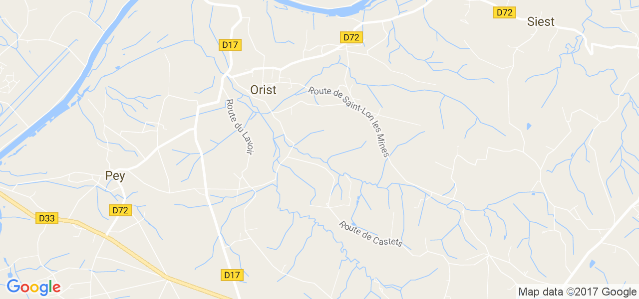 map de la ville de Orist