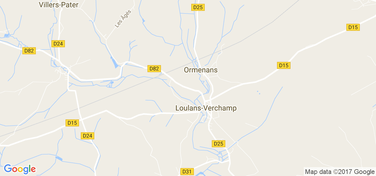 map de la ville de Ormenans