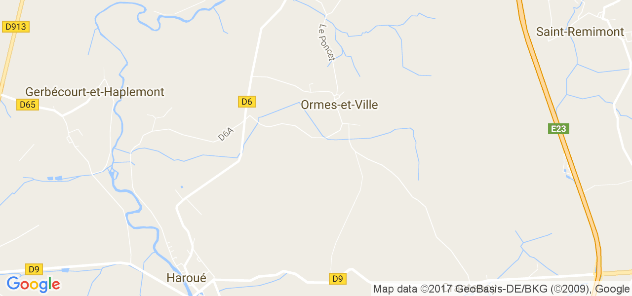 map de la ville de Ormes-et-Ville