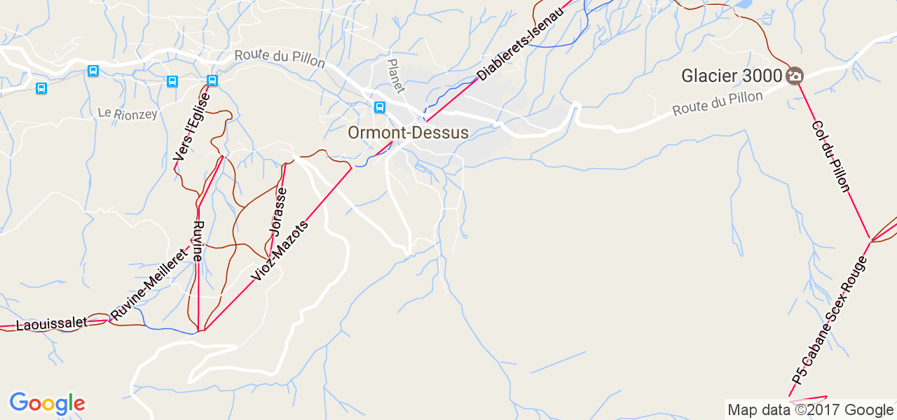 map de la ville de Ormont-Dessus