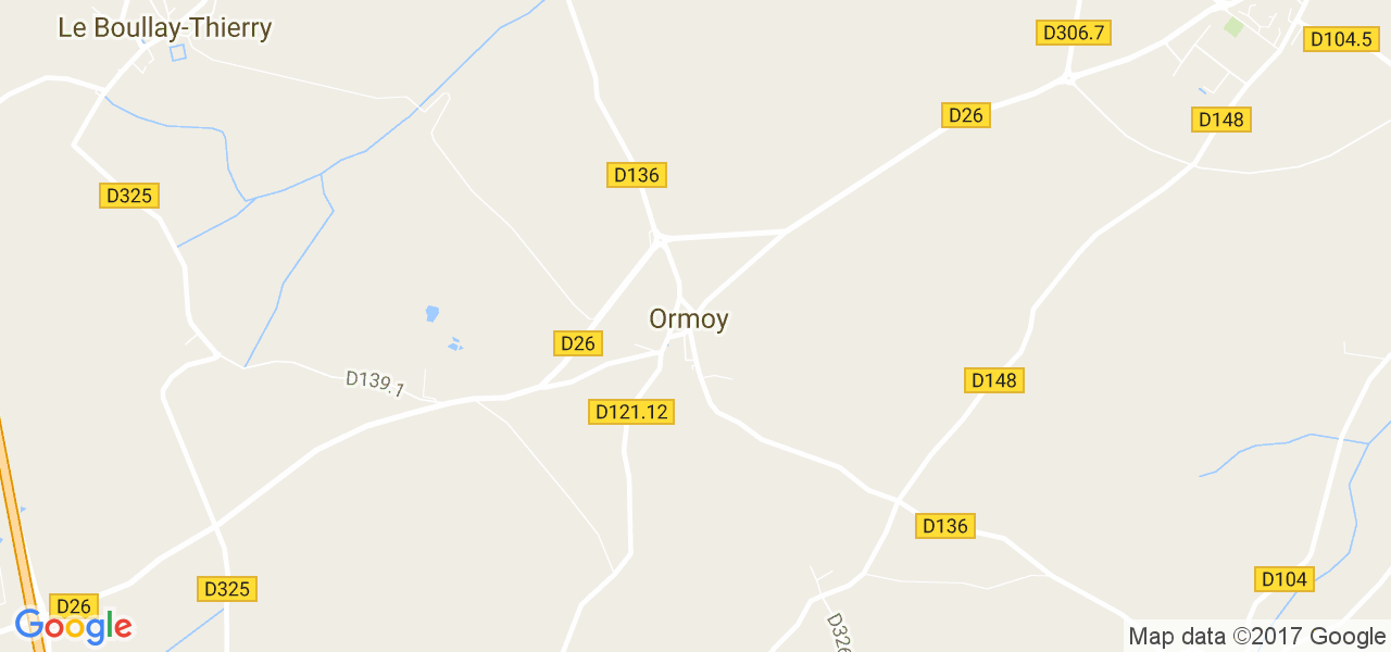 map de la ville de Ormoy