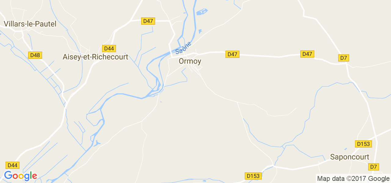 map de la ville de Ormoy