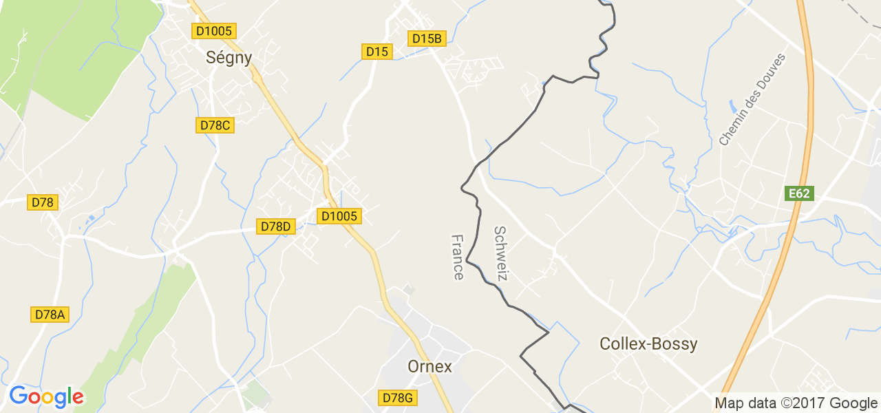 map de la ville de Ornex