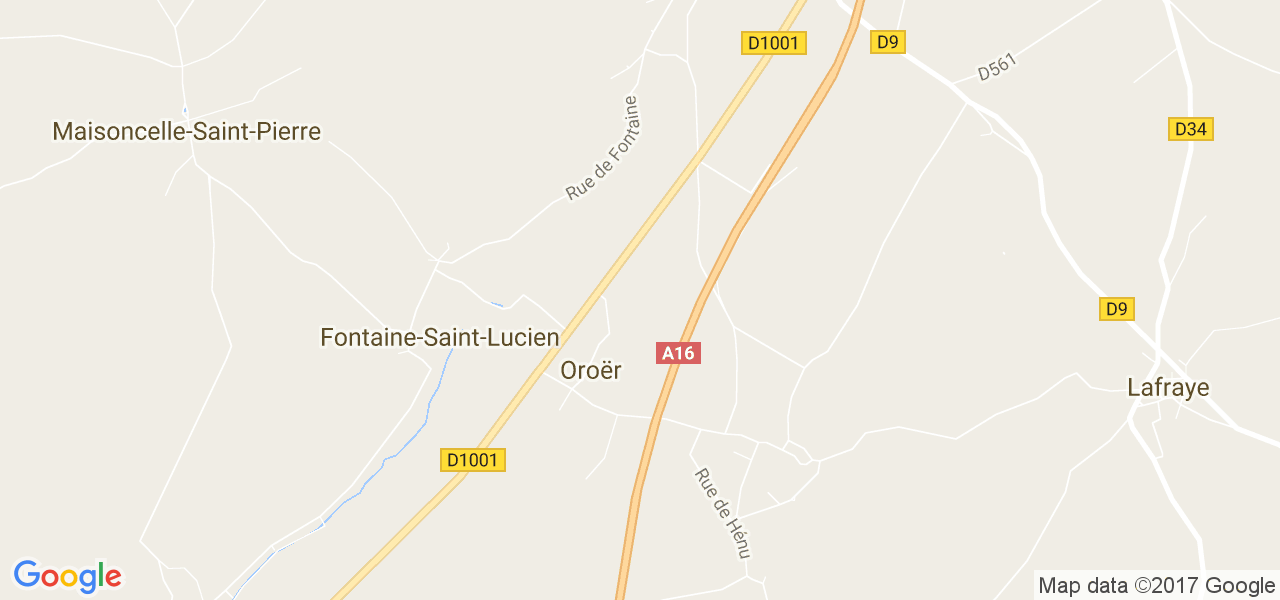 map de la ville de Oroër