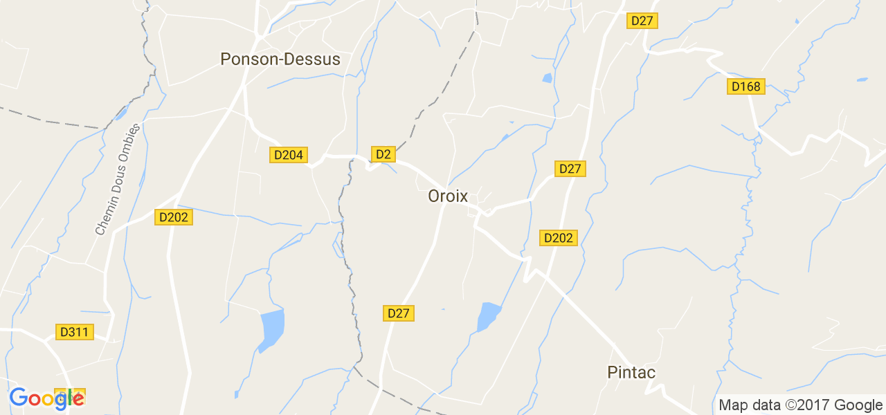 map de la ville de Oroix