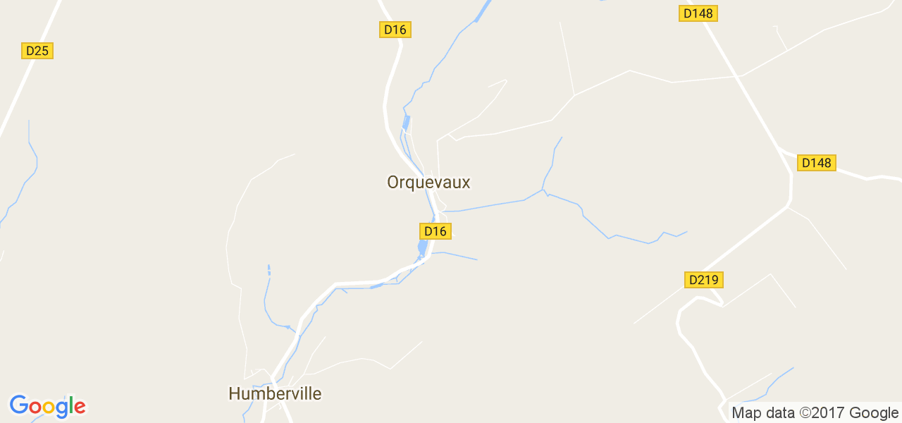 map de la ville de Orquevaux