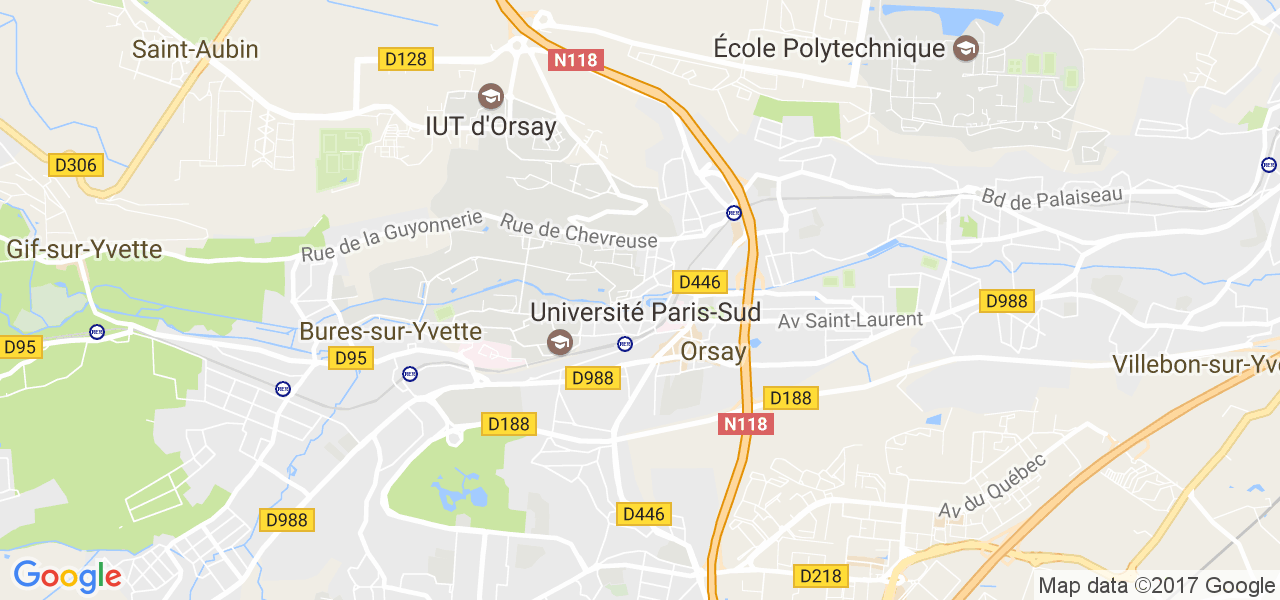 map de la ville de Orsay