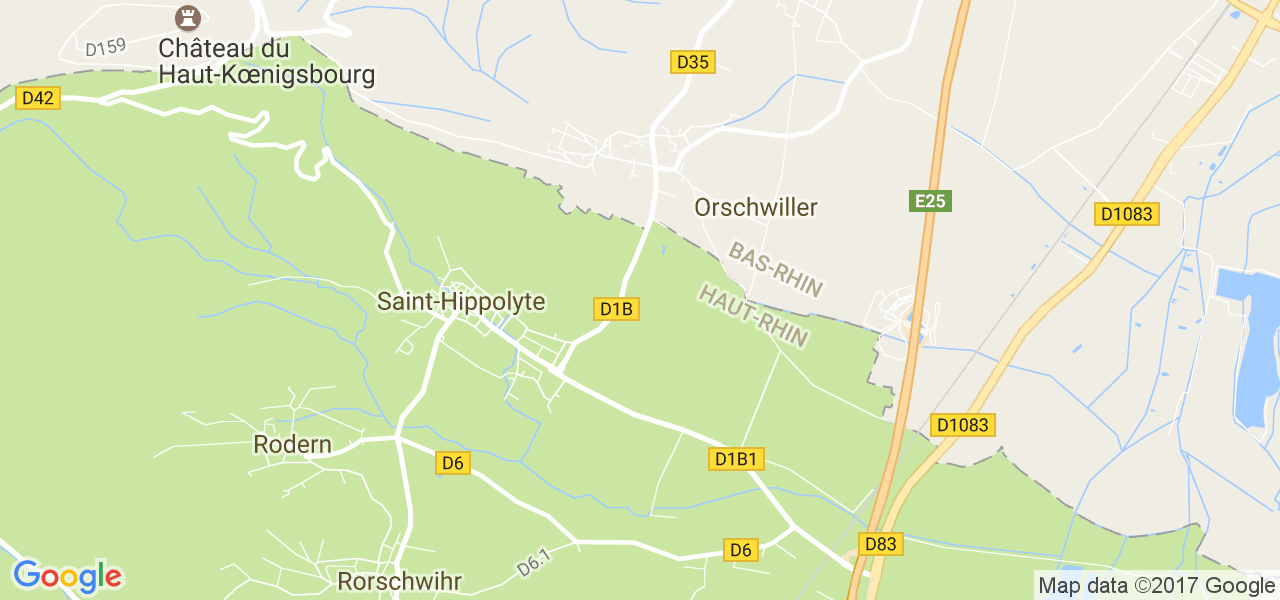 map de la ville de Orschwiller