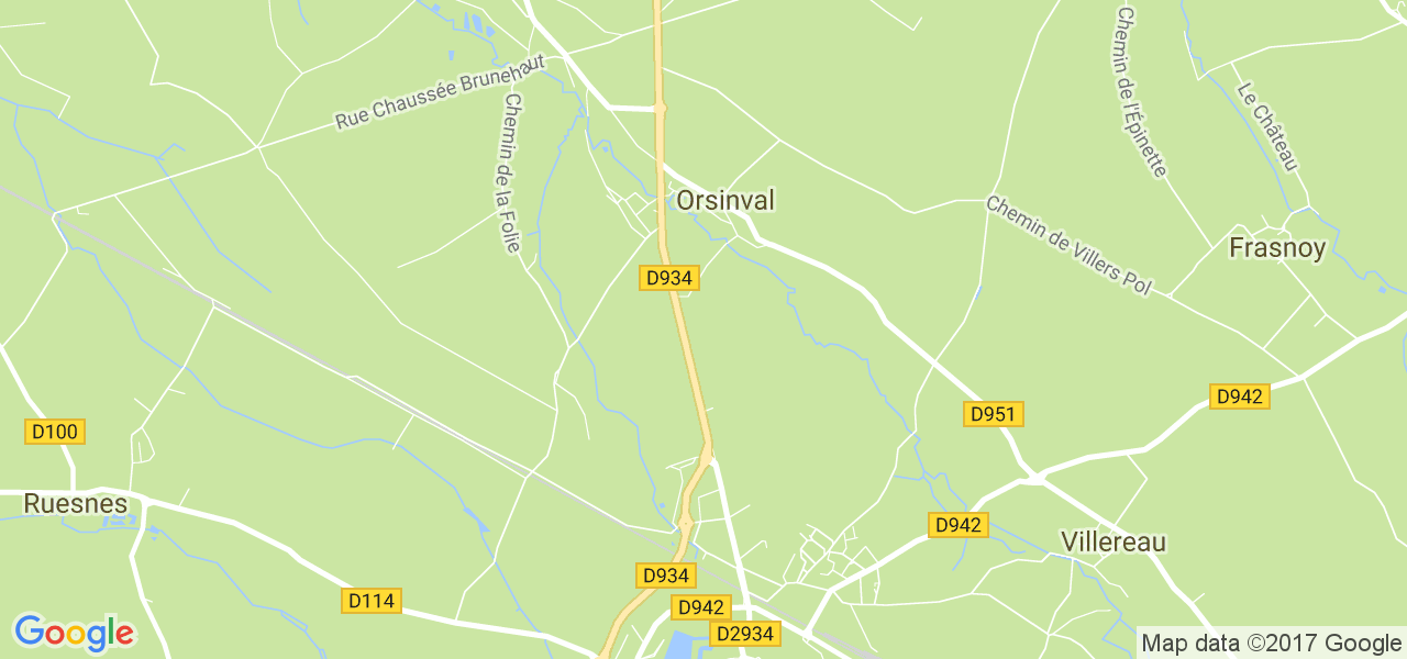 map de la ville de Orsinval