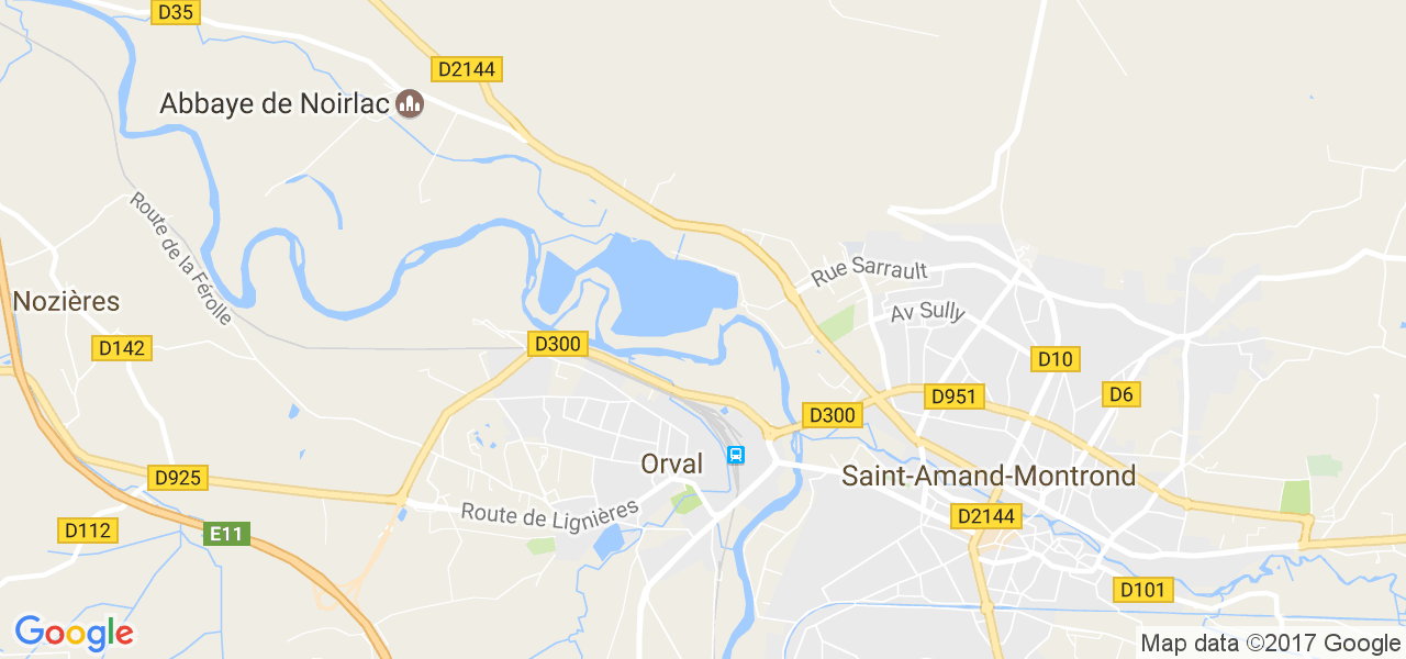 map de la ville de Orval