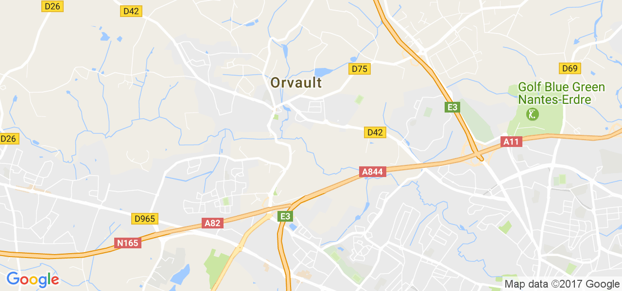 map de la ville de Orvault