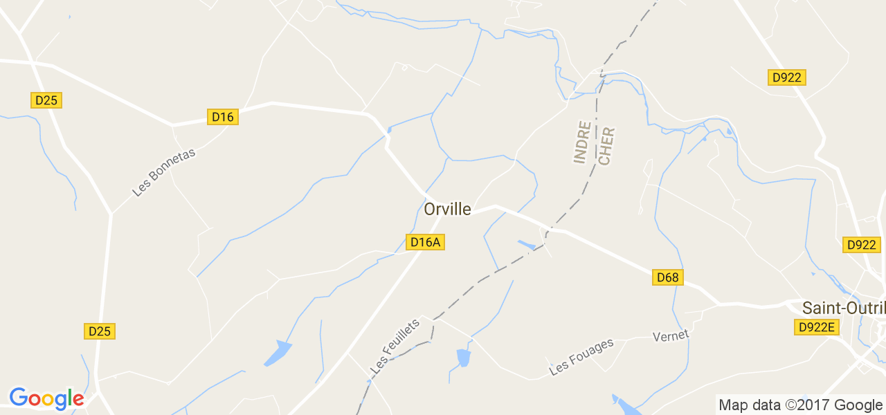 map de la ville de Orville