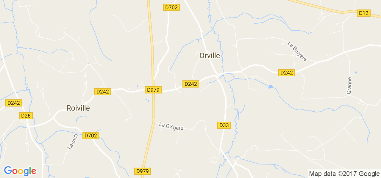 map de la ville de Orville