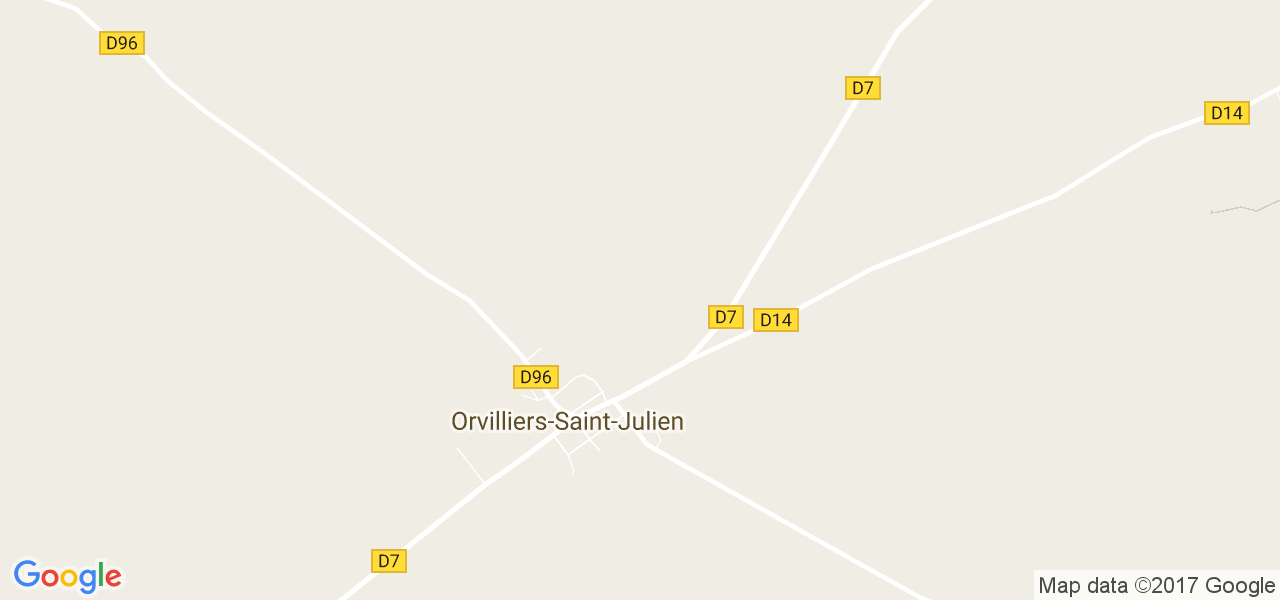 map de la ville de Orvilliers-Saint-Julien