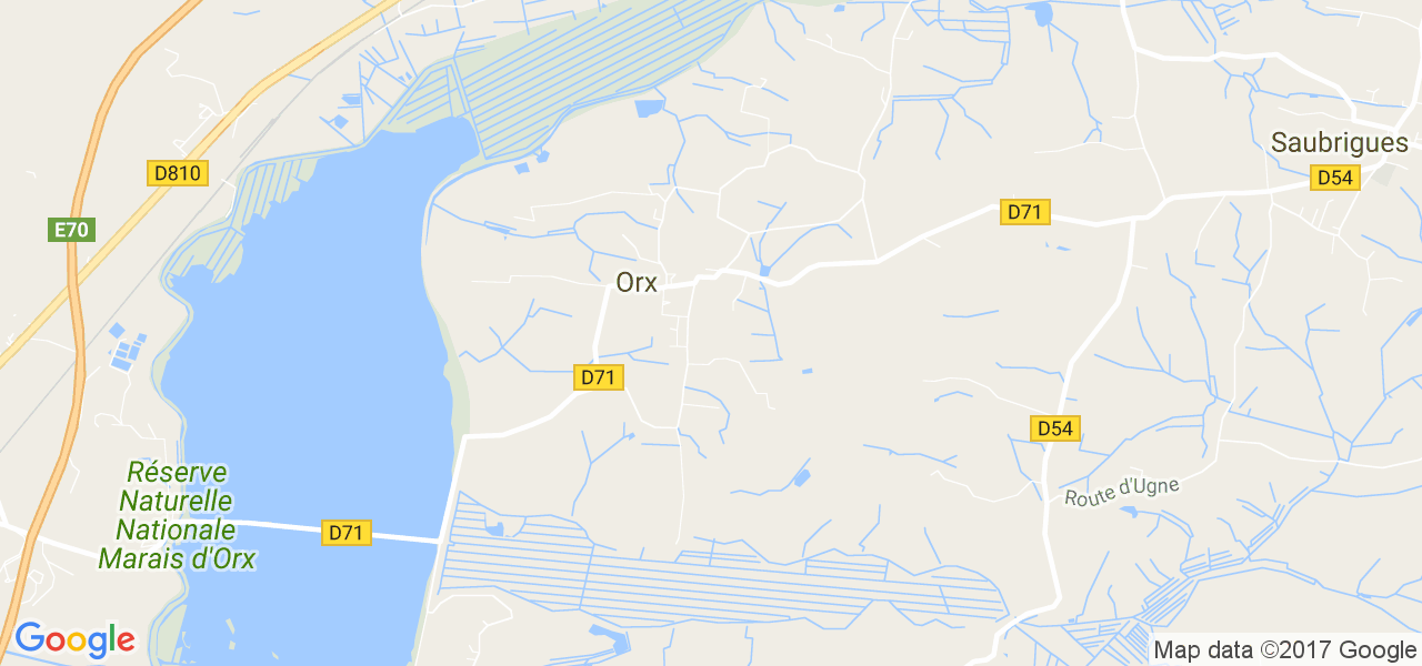 map de la ville de Orx