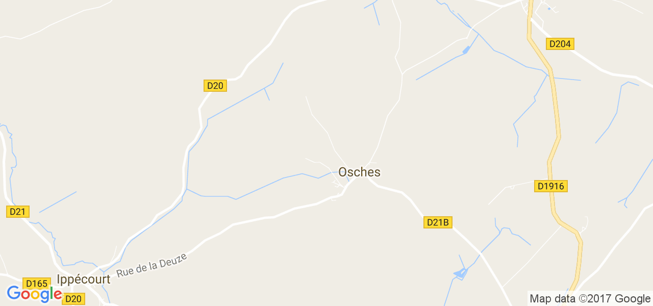 map de la ville de Osches