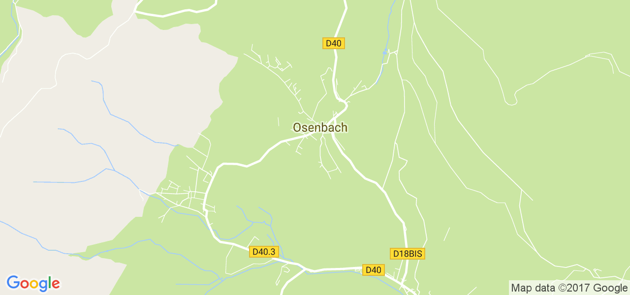 map de la ville de Osenbach