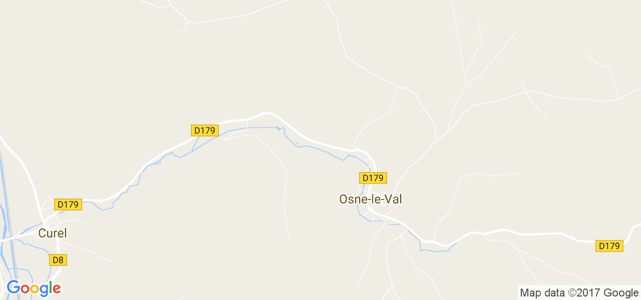 map de la ville de Osne-le-Val