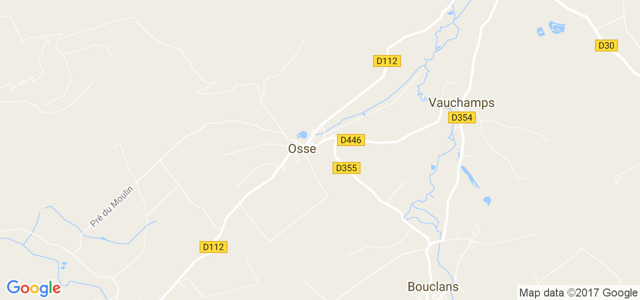 map de la ville de Osse