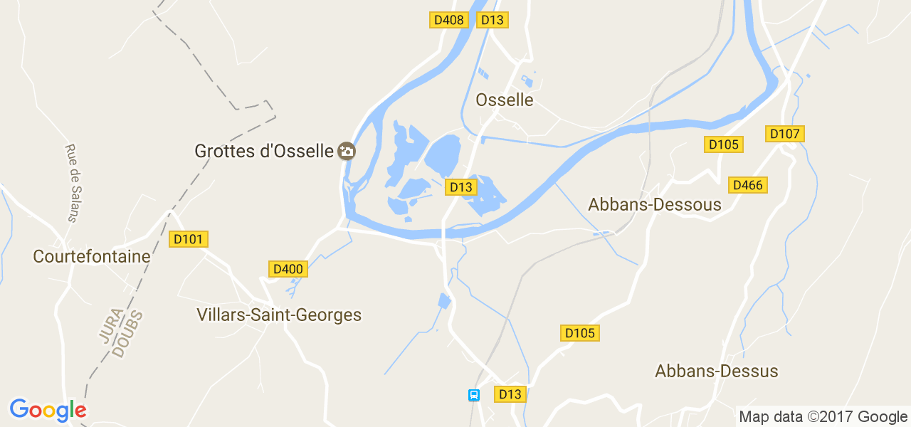 map de la ville de Osselle