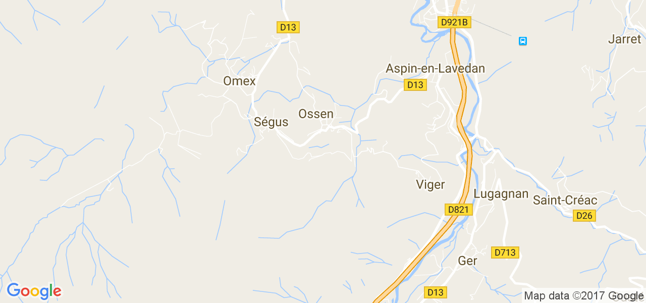 map de la ville de Ossen