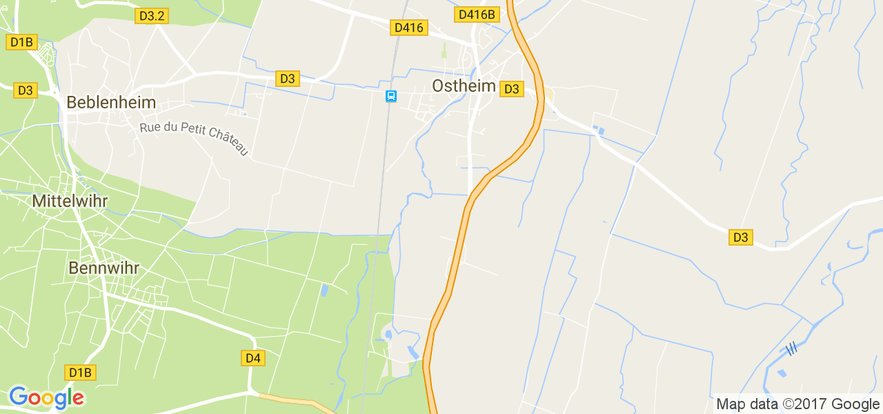 map de la ville de Ostheim