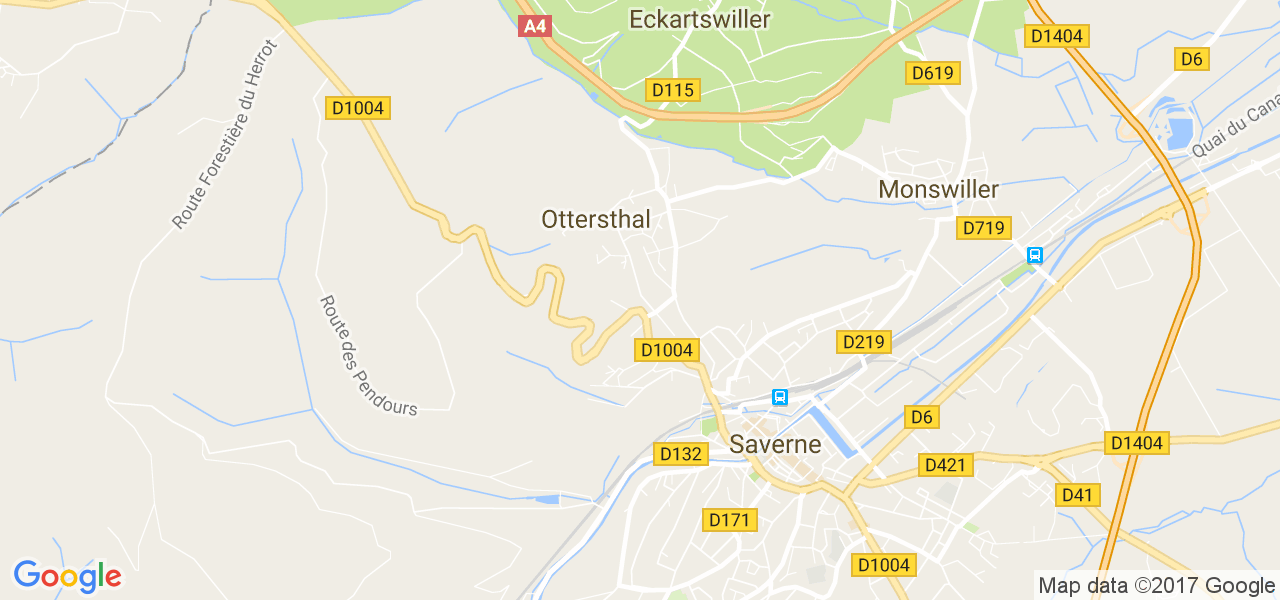 map de la ville de Ottersthal