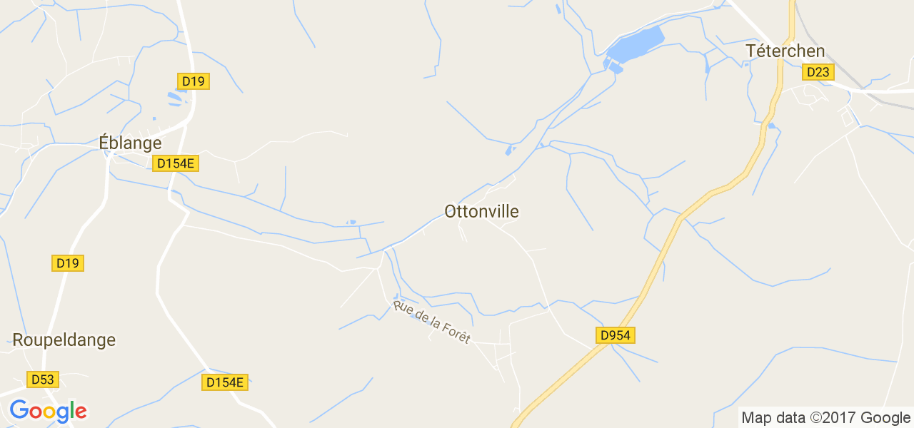 map de la ville de Ottonville