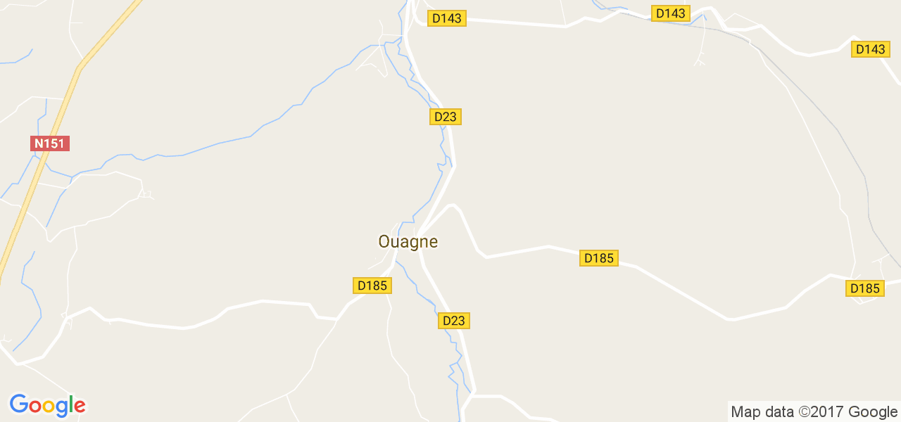 map de la ville de Ouagne