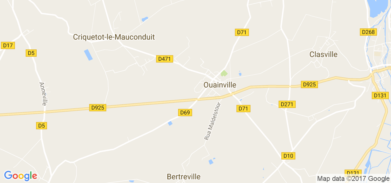 map de la ville de Ouainville