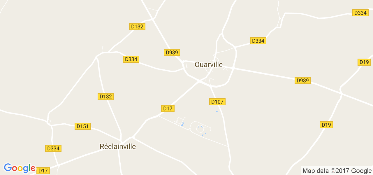 map de la ville de Ouarville