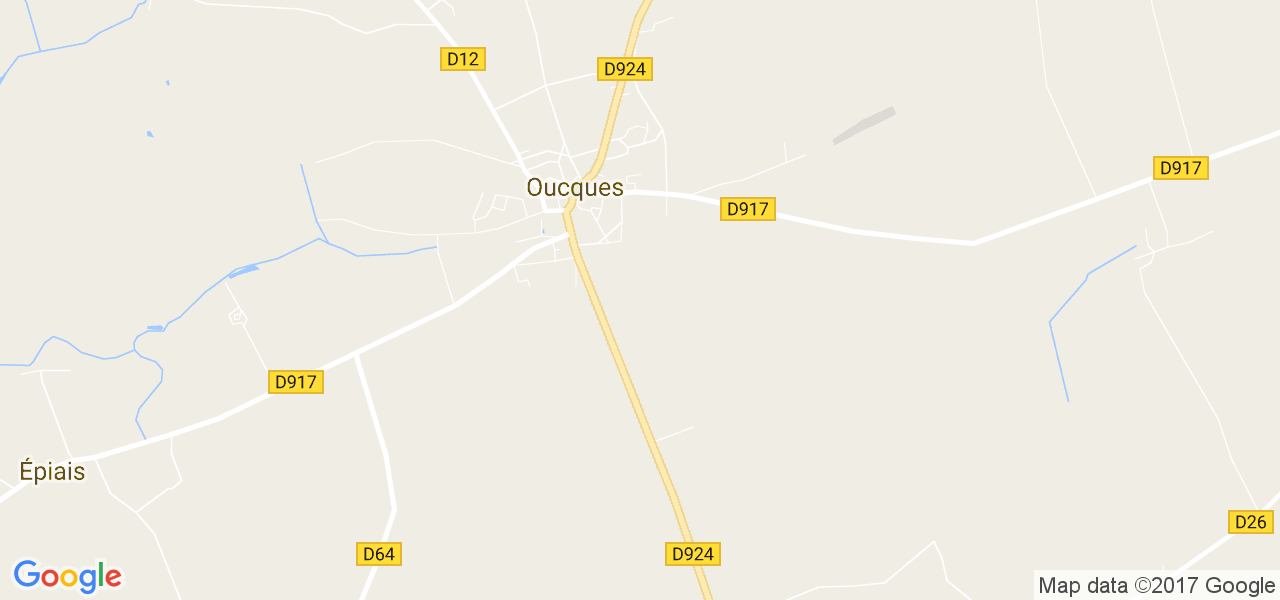 map de la ville de Oucques