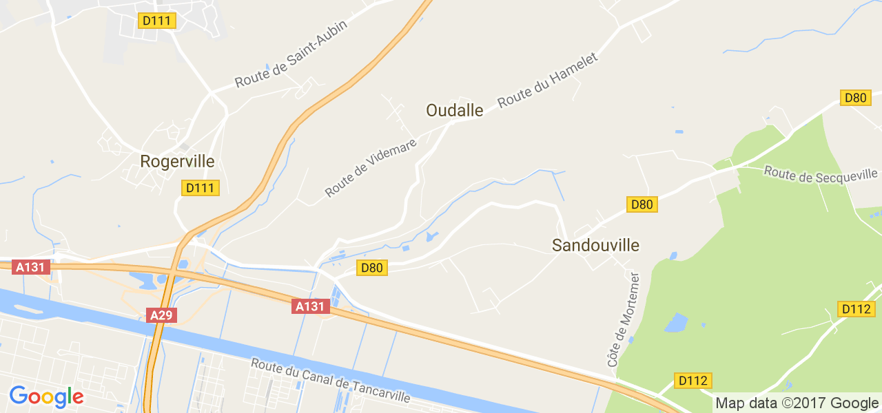 map de la ville de Oudalle