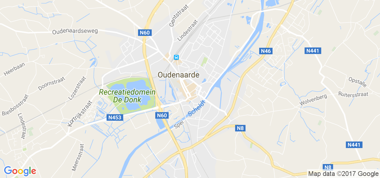 map de la ville de Oudenaarde