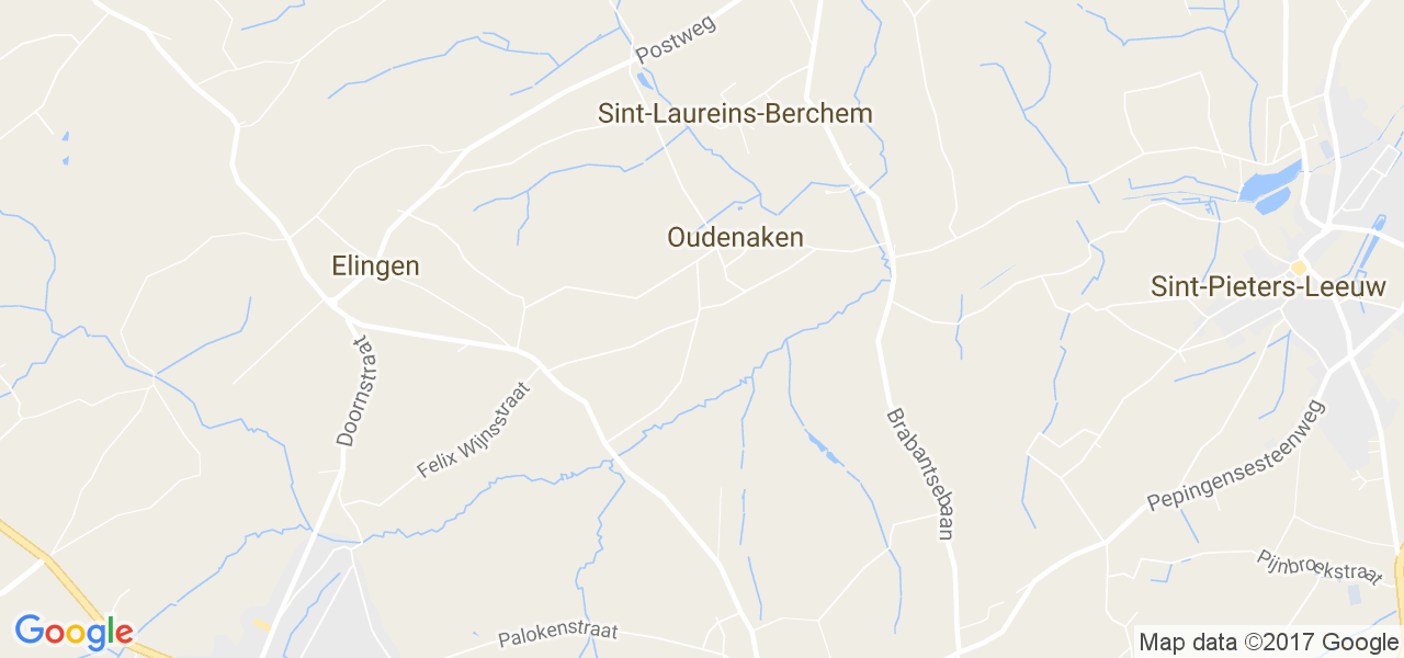 map de la ville de Oudenaken