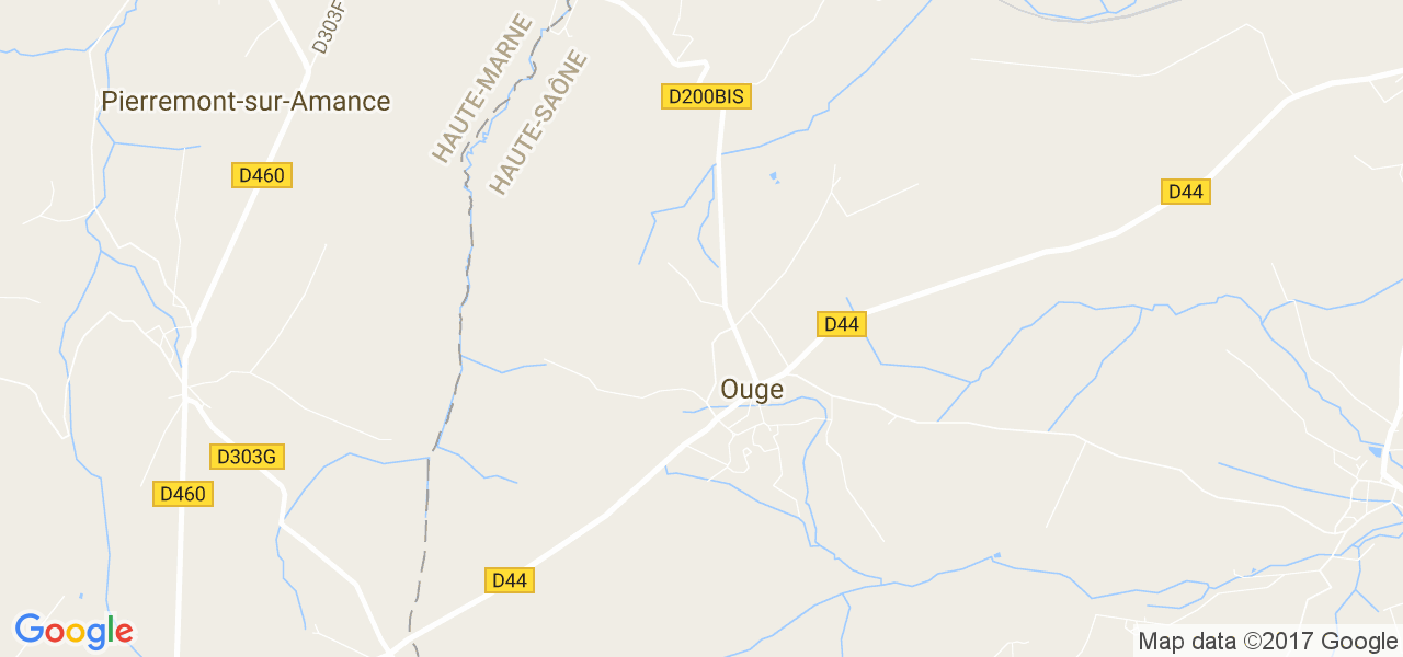 map de la ville de Ouge