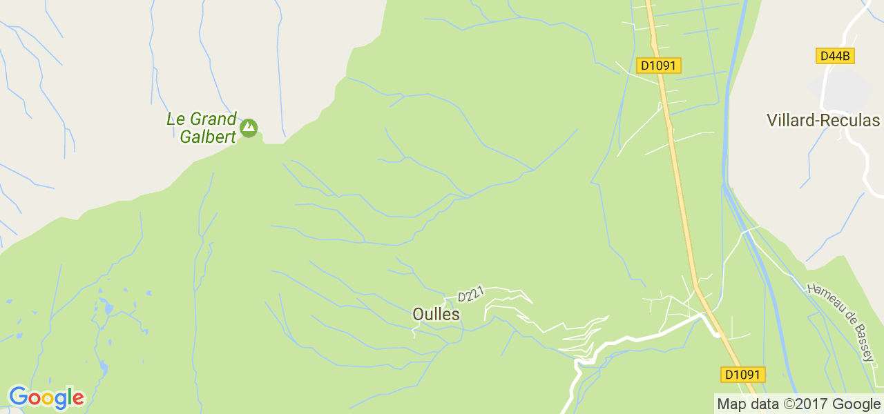 map de la ville de Oulles