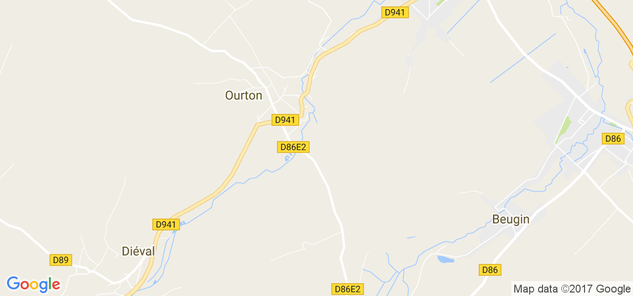 map de la ville de Ourton