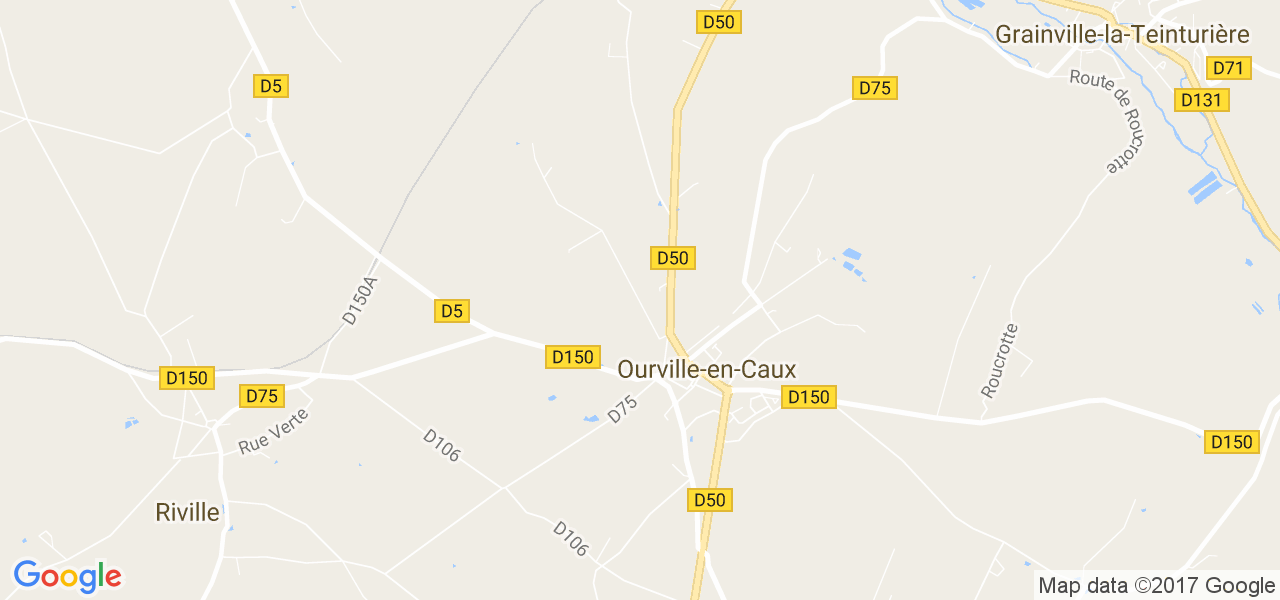 map de la ville de Ourville-en-Caux