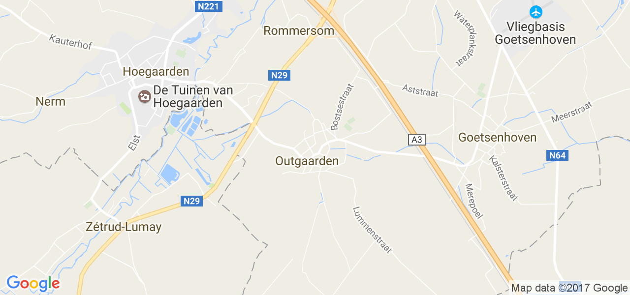 map de la ville de Outgaarden