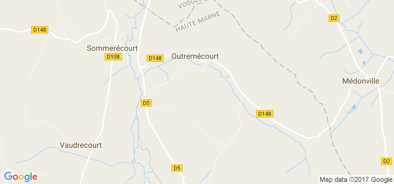 map de la ville de Outremécourt