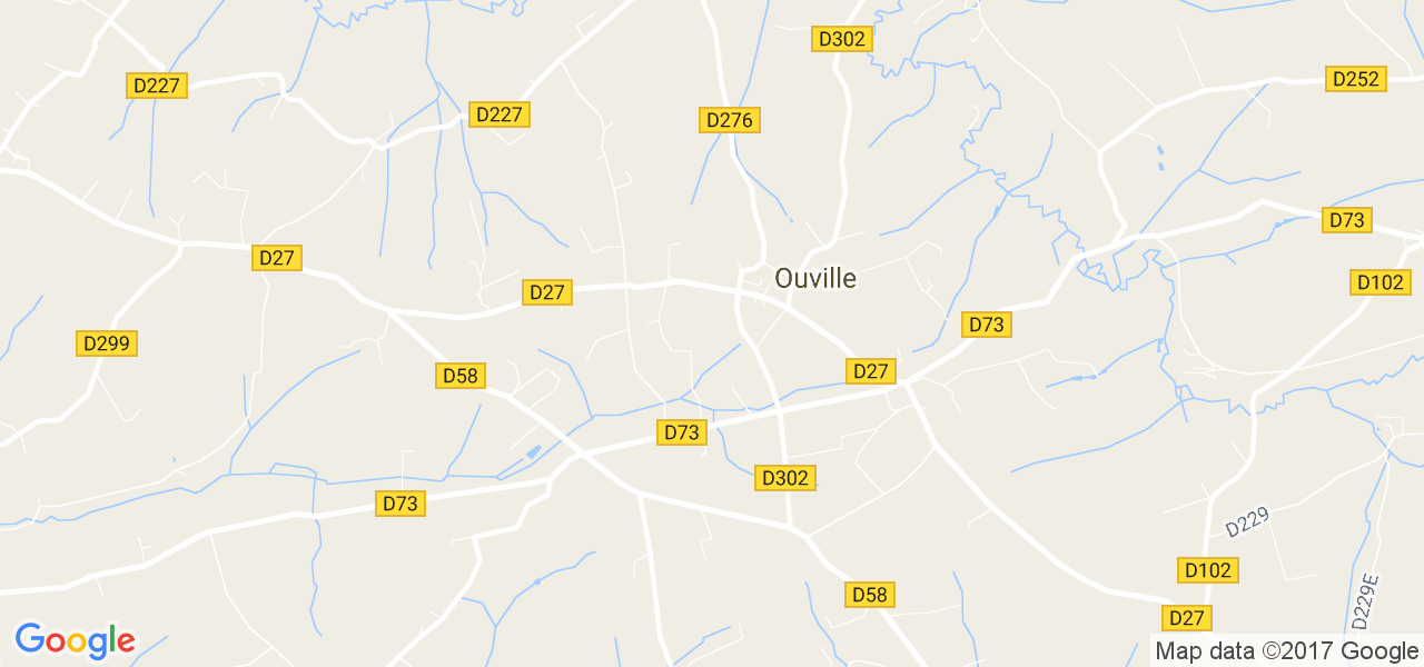 map de la ville de Ouville