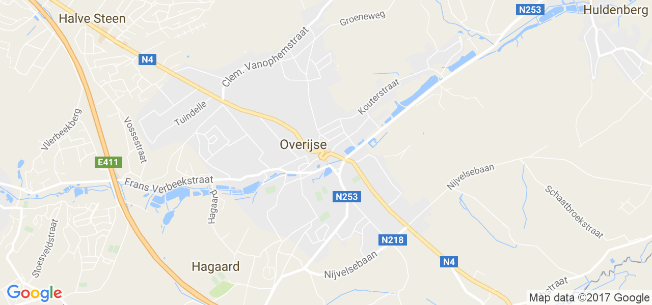 map de la ville de Overijse