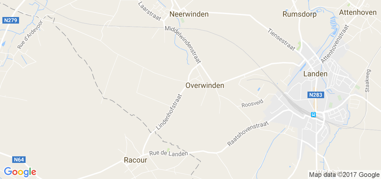 map de la ville de Overwinden