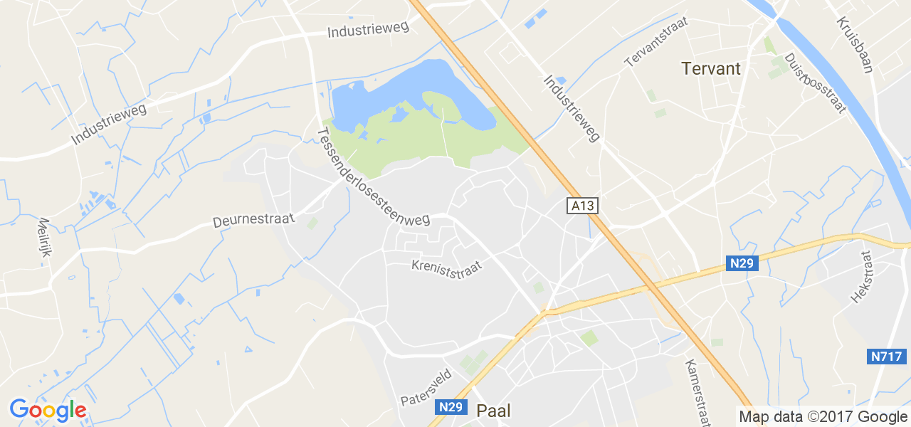 map de la ville de Paal