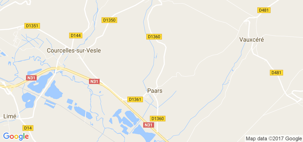 map de la ville de Paars